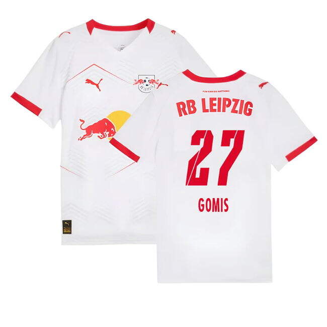 Enthusiastic Leipzig Red Bull Leipzig Home Shirt Kids Gomis #27 Pr...