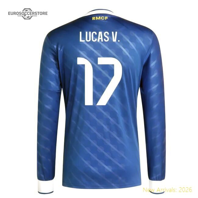 Elite 2025-2026 Real Madrid Long Sleeve Change Jersey (lucas V 17)