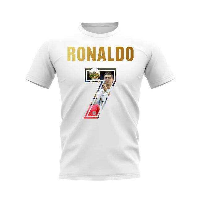 T-Shirt for Cristiano Ronaldo Name And Number Real Madrid fans