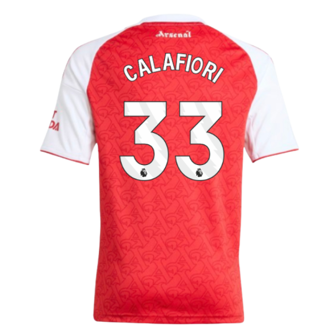 Kids Calafiori 33 New Lightweight Arsenal Home Football Shirt