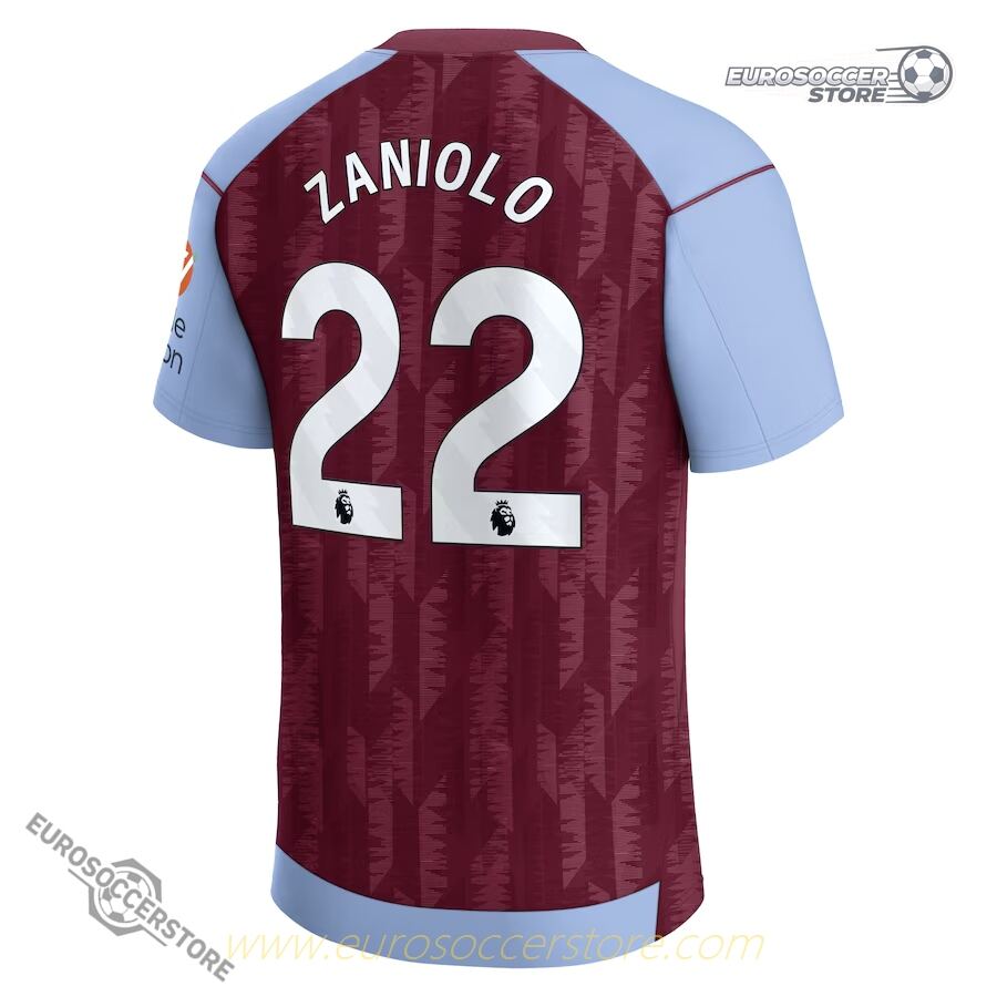 Aston Villa ZANIOLO 22 Home Jersey for the 23-24 Season