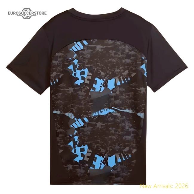 Official 2024-2025 Man City Prematch Ss Jersey (strong Gray) - Kids