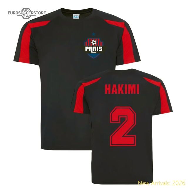 High-Quality Achraf Hakimi Paris Sports Training Jersey (Navy)