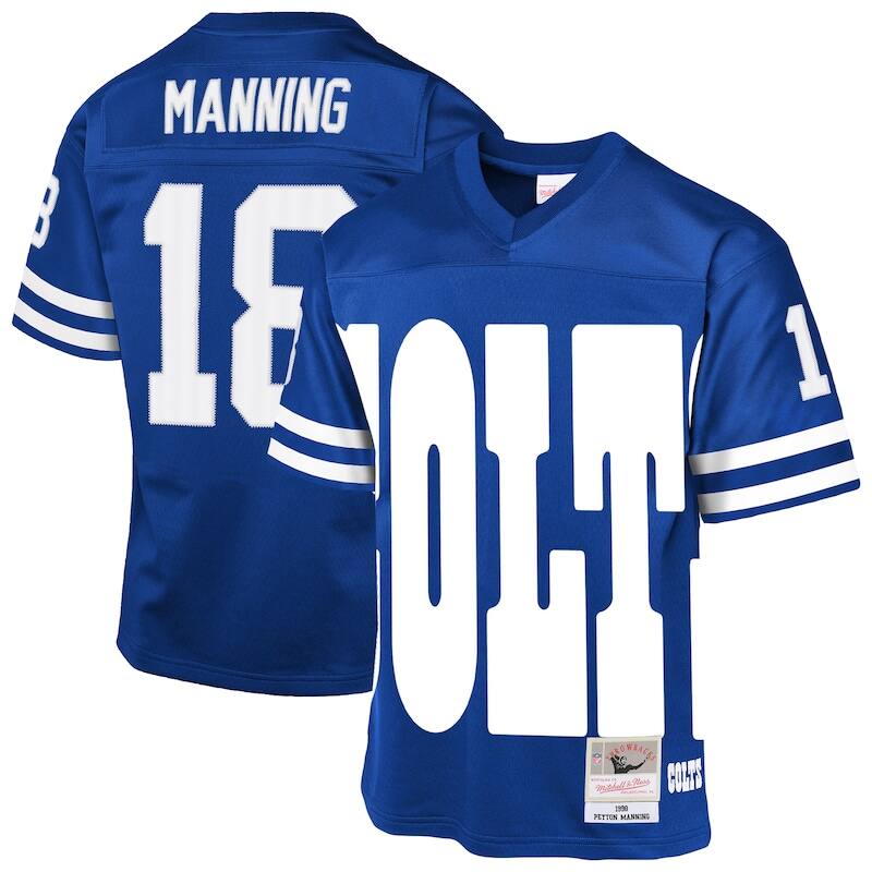 None Peyton Manning Indianapolis Colts Football Franchise Game Jersey