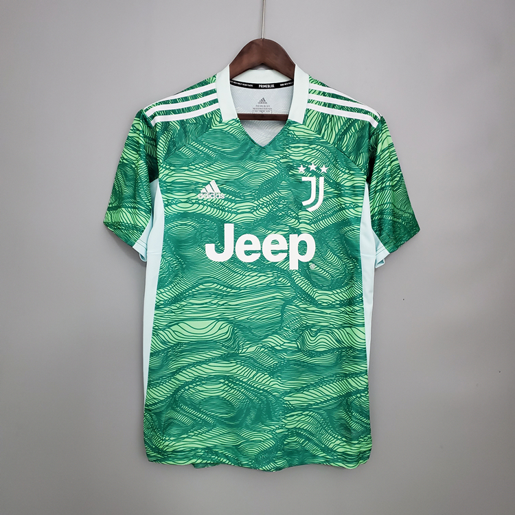 21-22 JUVENTUS GOALKEEPER GREEN FOOTBALL JERSEY SHIRT - Official