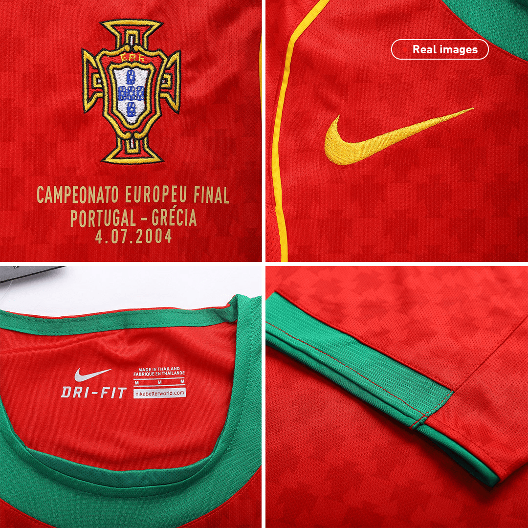 Portugal Home Retro Soccer Jersey 2004 - Euro Final Authentic Kit