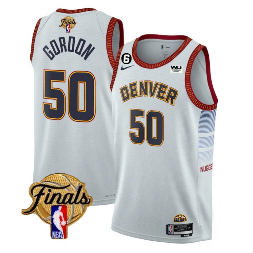 High-Quality 50 Denver Nuggets White Jersey - - Basketball Fan Gear