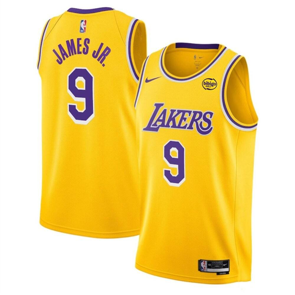 Elite 9 Los Angeles Lakers Yellow Jersey - - NBA Collection