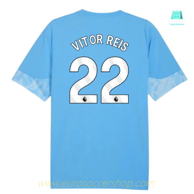 2025-2026 Man City Training Jersey (Light Blue) (Vitor Reis 22)