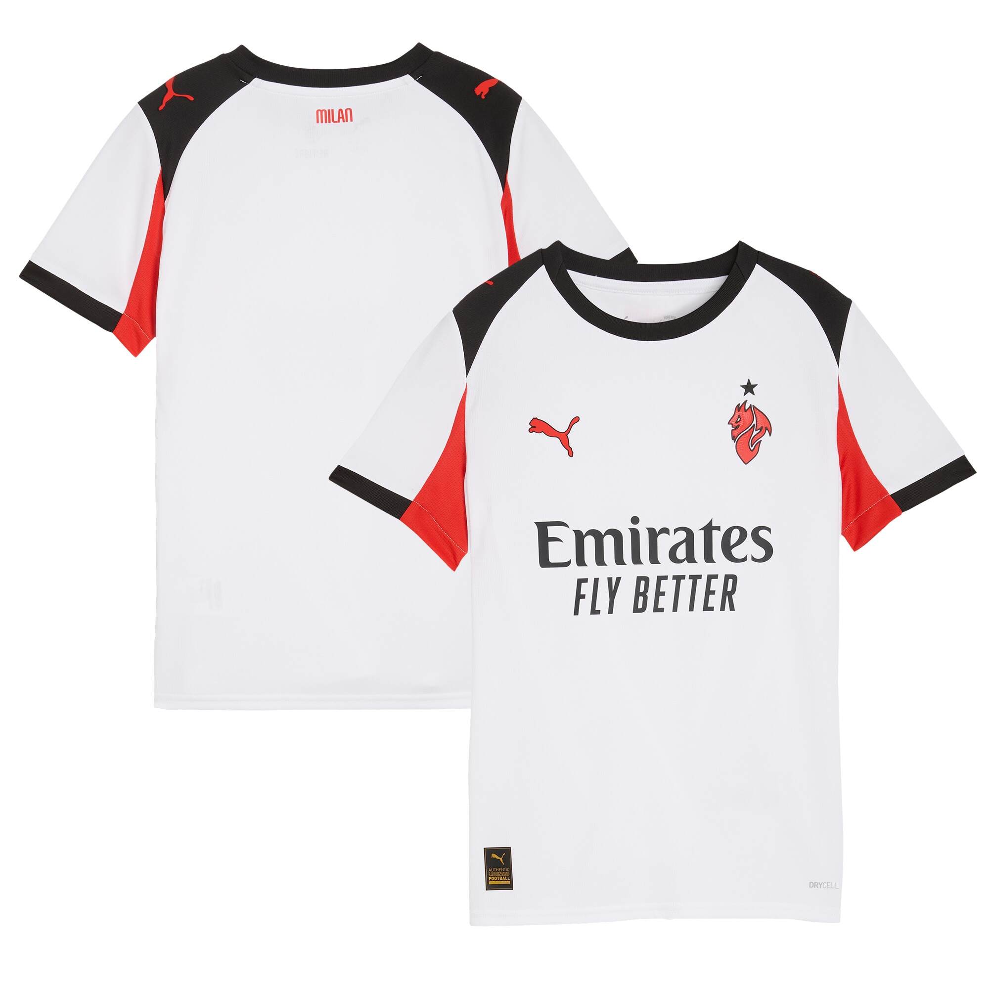 AC Milan Youth 2025 Breathable Replica - Official Merchandise -