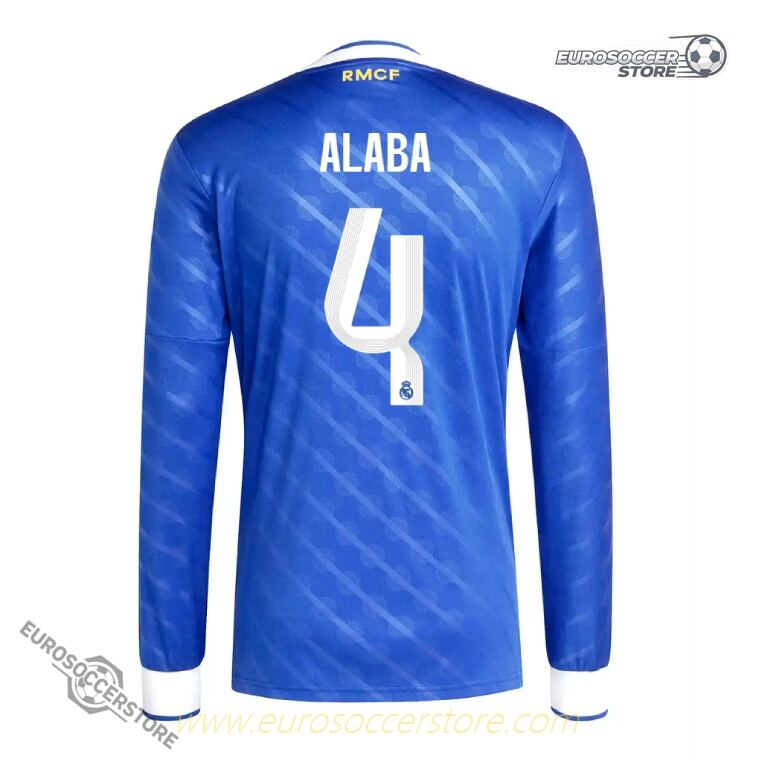 Real Madrid 25-26 Third Long Sleeve Jersey ALABA #4