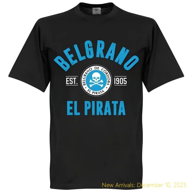 Belgrano Cordoba Established T-High-Quality Shirt - Black -
