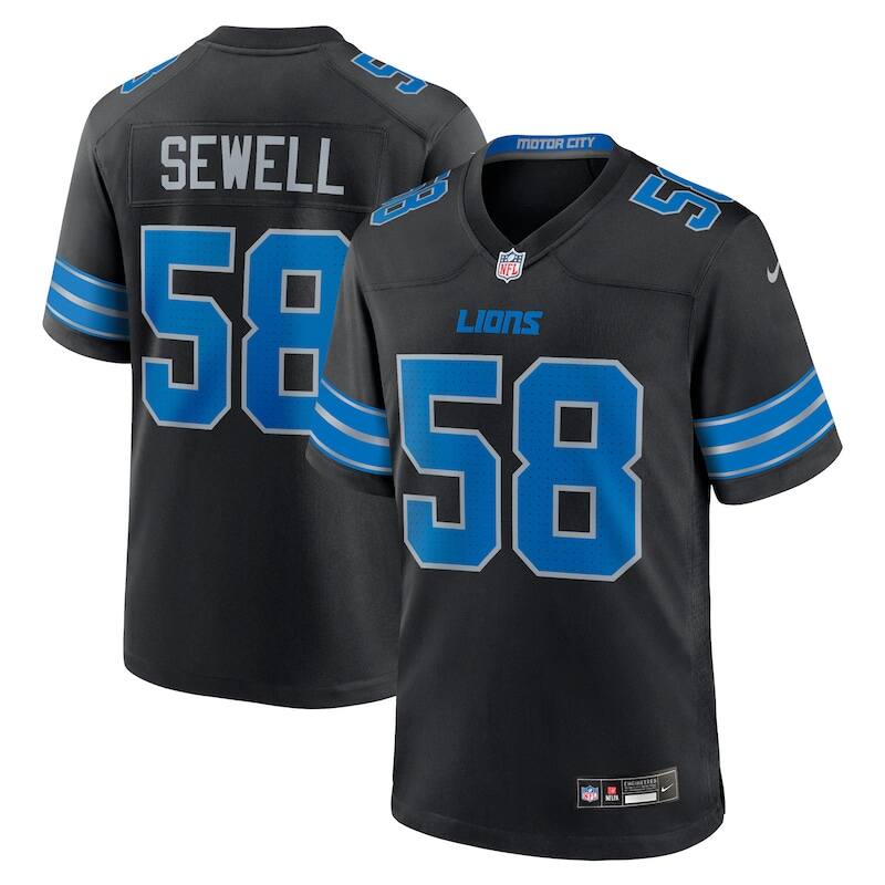 None Penei Sewell DET Lions Authentic Replica Jersey for NFL Fans
