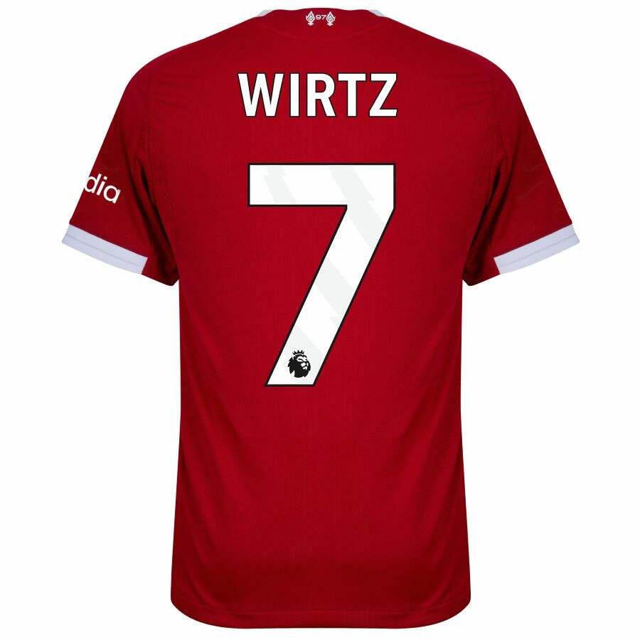 Liverpool Home Football Shirt Youth Team Jersey 2025/26 Collection Wirtz