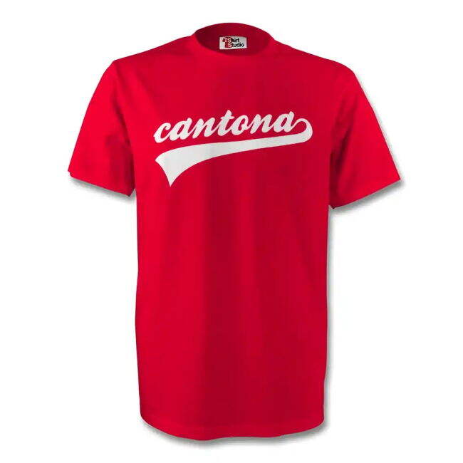Eric Cantona Man Utd Signature official style T-Shirt (Unisex