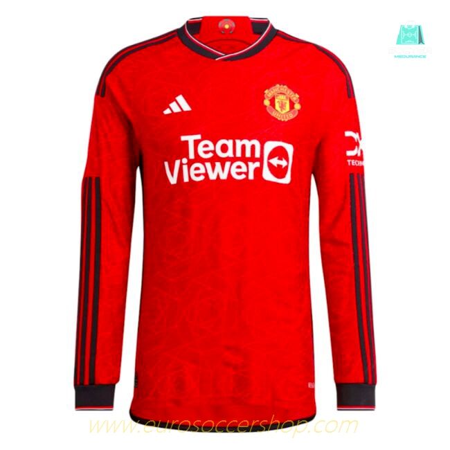 2023-2024 Man Utd Authentic Long Sleeve Home Shirt (Keane 16)