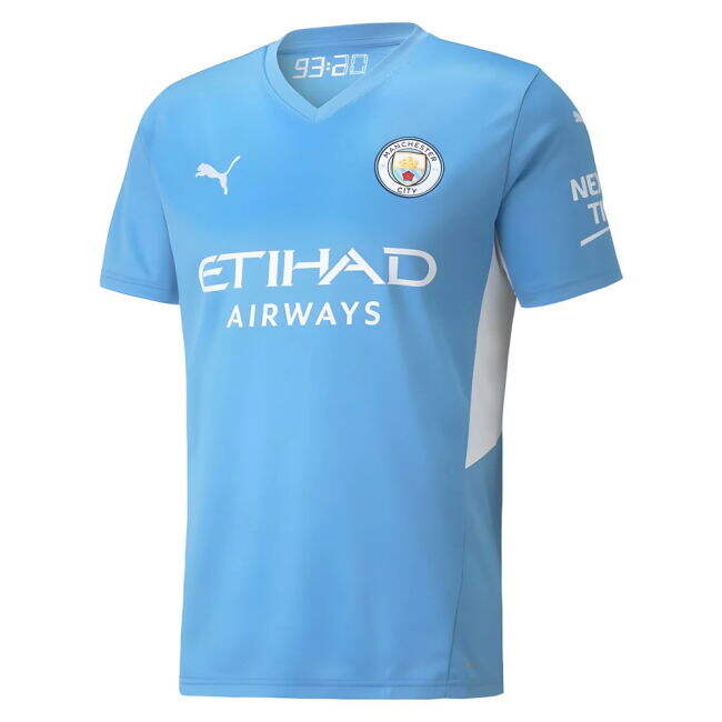 Man City Soccer Jerseys 2021-2022 Home Jersey - Adult