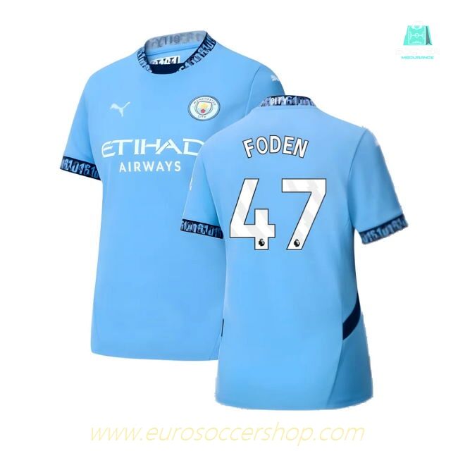 2024-2025 Man City Home Shirt (Womens) (Foden 47)