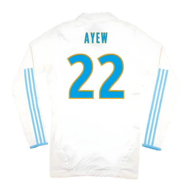 Marseille 2011-12 Player Spec Long Sleeve Home Shirt ((Excellent) L) (Ayew 22)