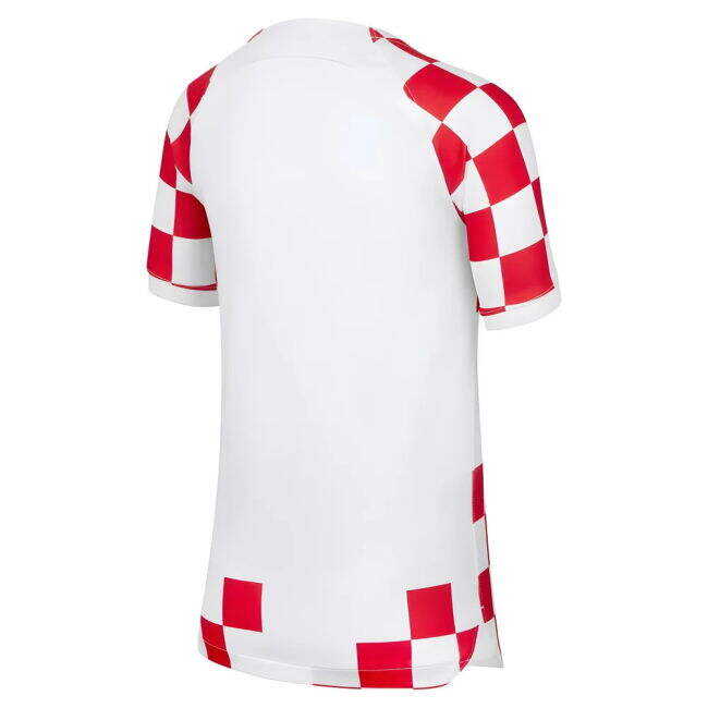 Low Cost 2022-2023 Croatia Home Shirt (Kids) Slim Fitting