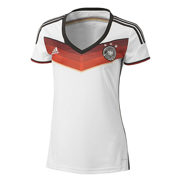 Authentic 2014 Germany Home White Women's Soccer Jersey Shirt