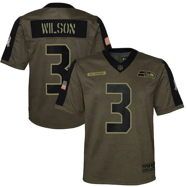 Seattle Seahawks Game NFL Jersey - Olive | Official Football Apparel