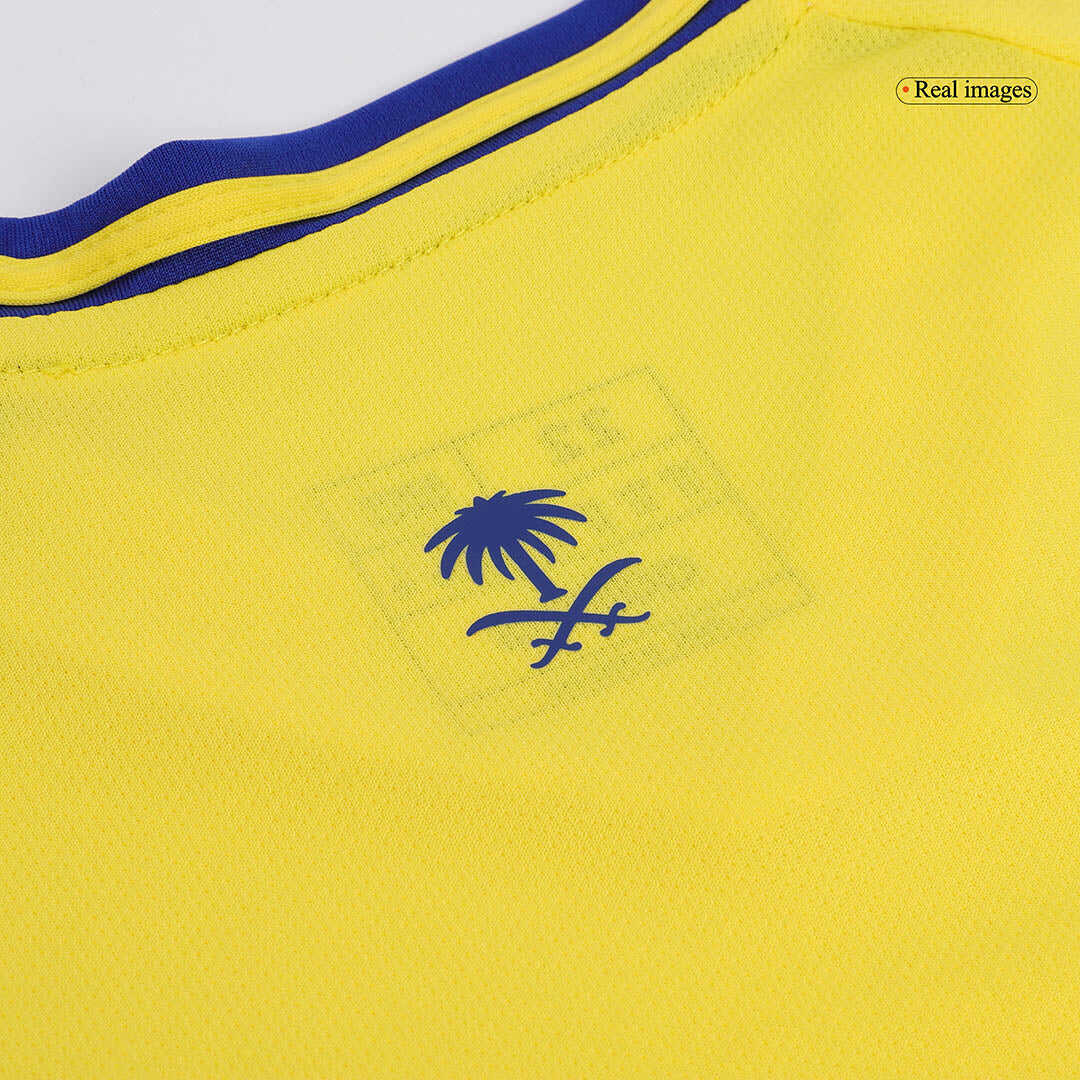 Kid's Al Nassr Home Soccer Jersey Kit(Jersey+Shorts) 2024/25Authentic