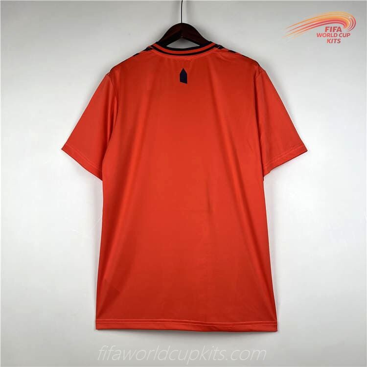 Everton 23-24 Away Orange Football Kit