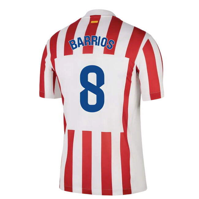 2025-2026 Atletico Madrid Home Shirt (Barrios 8)