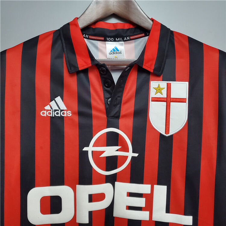 AC Milan 100 Anniversary Retro Football Shirt Jersey - Official