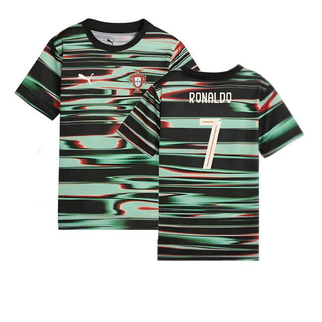 Ronaldo 7 Authentic Replica Portugal Home Supporter Shirt for Kids