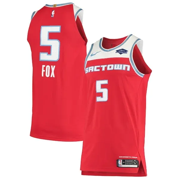 De'Aaron Fox SAC Authentic Jersey - contemporary Basketball - Red