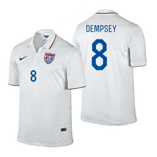 for premier-league fans Nike Usa nike youth usa dempsey #8 Home