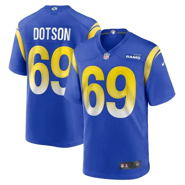 Performance Los Angeles Rams Game Jersey - Premium Royal NFL Fan Je...