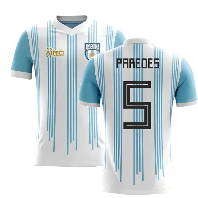 Paredes 5 High Quality Argentina 2025-2026 Home Kit