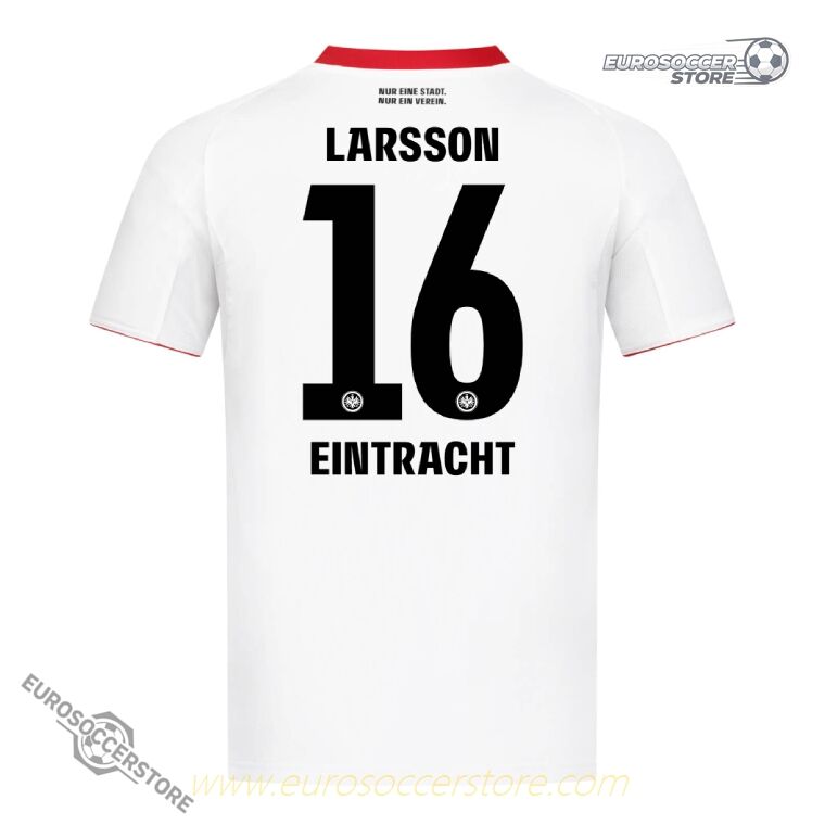 Eintracht Frankfurt 25-26 Season Away Jersey with LARSSON 16 Printing