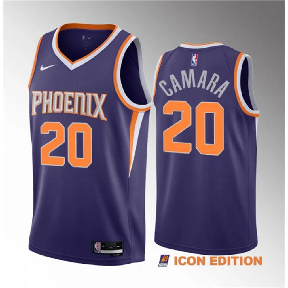 Budget-Friendly Men's Phoenix Suns #20 Toumani Purple Basketball Jersey