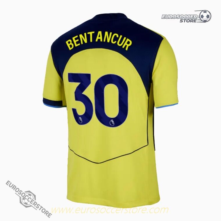 Tottenham Hotspur 25-26 Season Third Jersey with BENTANCUR 30 Printing