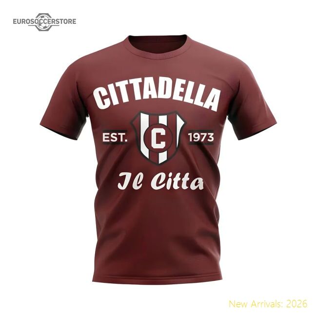 Exceptional Cittadella Established Football Casual Tee (maroon)