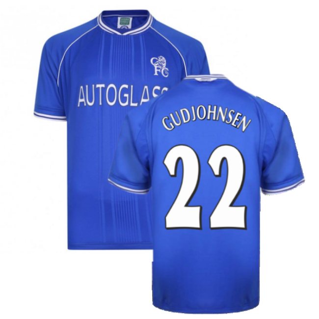 2000-2001 Chelsea Home Kit (GUDJOHNSEN 22)
