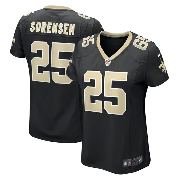 New Orleans Saints Game NFL Jersey - Black | Pro-Level Football App...
