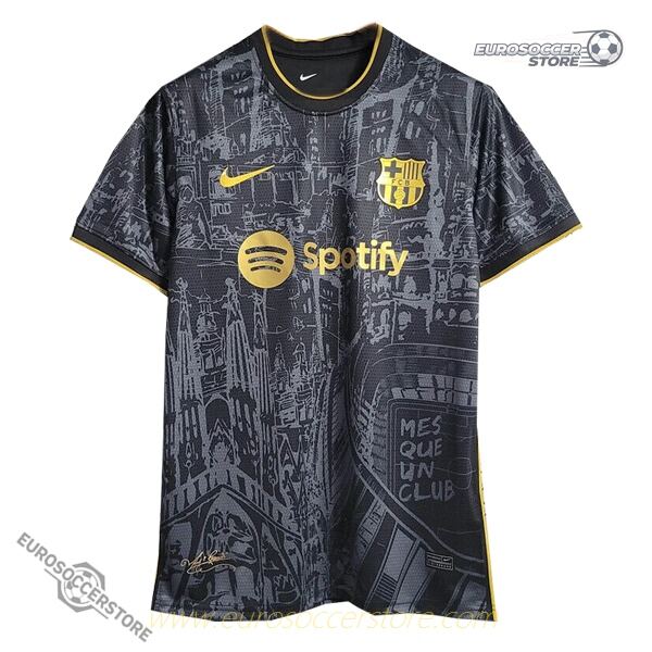 Barcelona 23-24 Season Limited Edition Black Football Jersey
