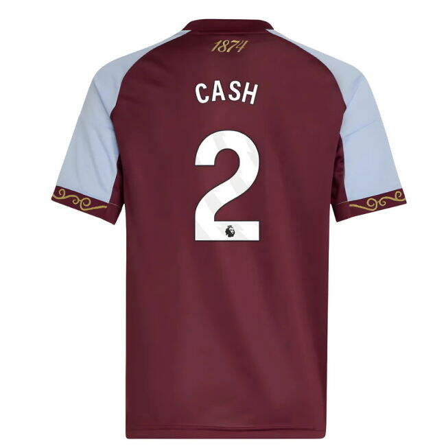 2025-2026 Aston Villa Home Shirt (Kids) (Cash 2)