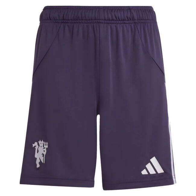 2025-2026 Man Utd Away Shorts (Aurora Plum) - Kids