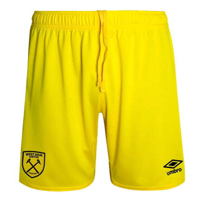 2024-2025 West Ham Goalkeeper Shorts (Yellow) - Kids