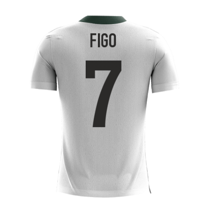 Kids Portugal National Team Contemporary Away Soccer Jersey (Figo 7)