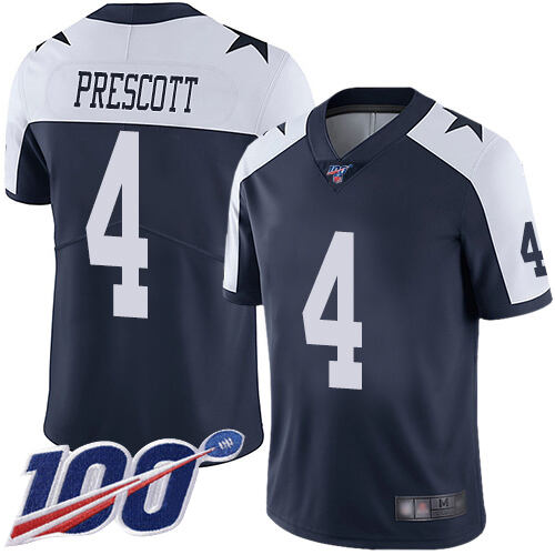 NFL Cowboys D. Prescott #4 Navy None Limited Jersey Game Day