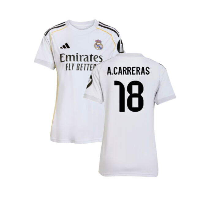 2025-2026 Real Madrid Home Shirt (Womens) (A.Carreras 18)
