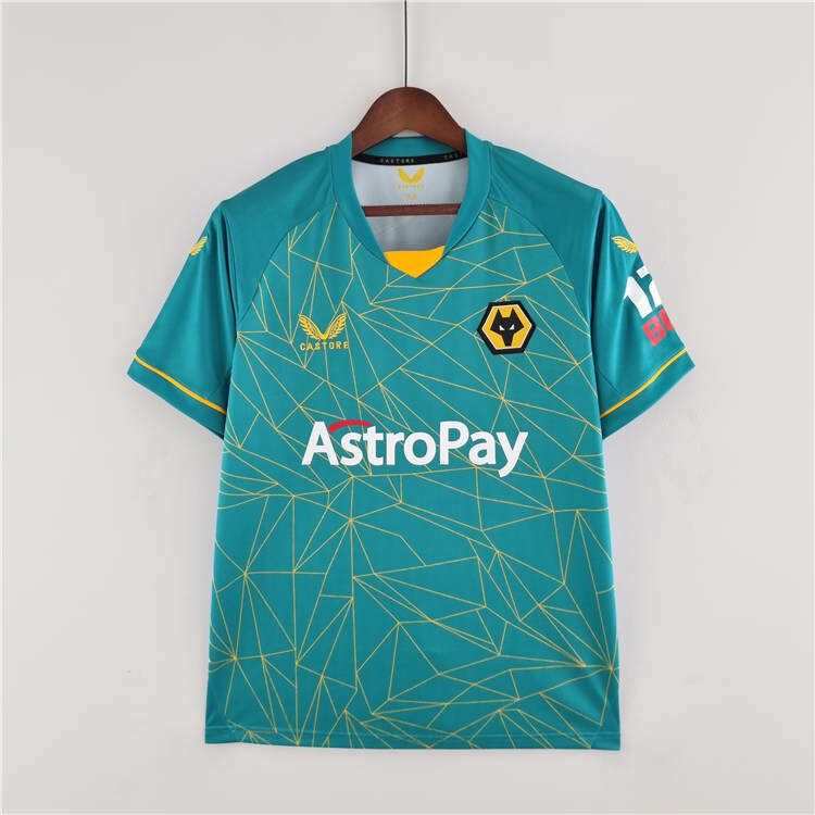 Wolverhampton Wanderers 2223 Away Green Soccer Jerseys Football Shirt