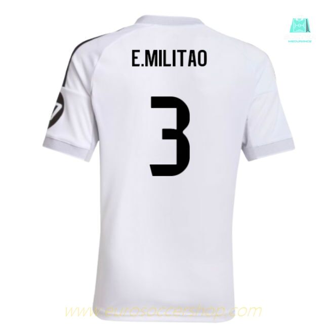 2025-2026 Real Madrid Home Shirt (Kids) (E.Militao 3)